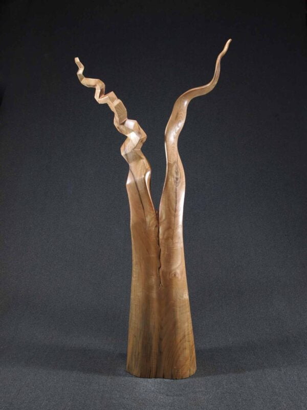 A Union in Stress - Wood Sculpture by Jerry Ward